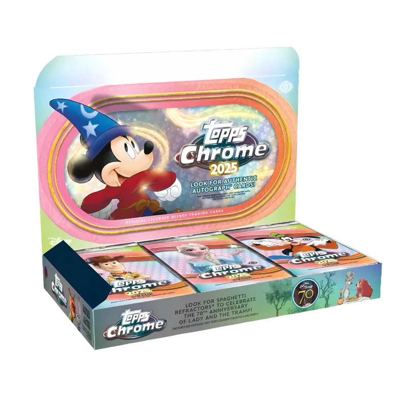 Topps Chrome Disney 2025 - Hobby Box (Einzelpack)