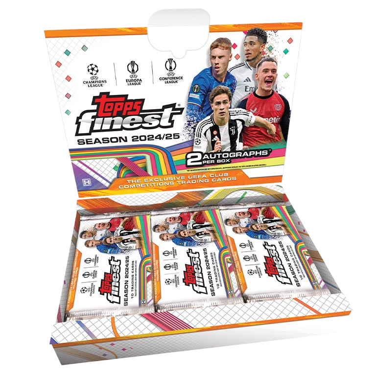 2024-25 TOPPS Finest UEFA Club Competitions Soccer Cards Case Break