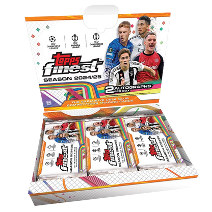 2024-25 TOPPS Finest UEFA Club Competitions Soccer Cards Case Break