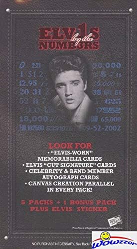 2008 Press Pass Elvis Presley By the Numbers EXCLUSIVE Factory Sealed Blaster Box ! Look for Elvis Presley Cut Signature, Elvis worn Memorabilia Cards & Band Member Autos!