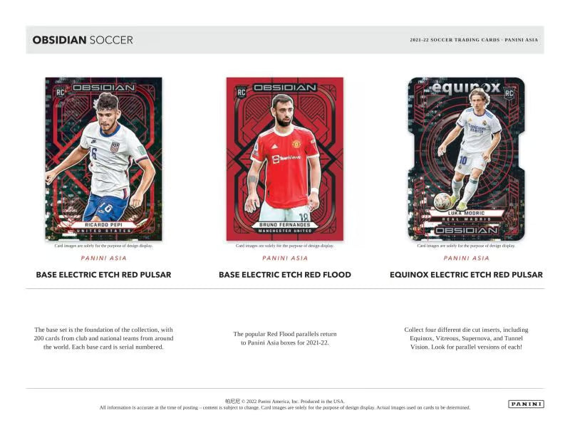 2021-22 PANINI Obsidian Soccer Cards TMALL Box