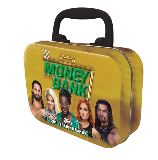 2019 Topps WWE Money in the Bank Tin (1 Auto oder Relic garantiert)
