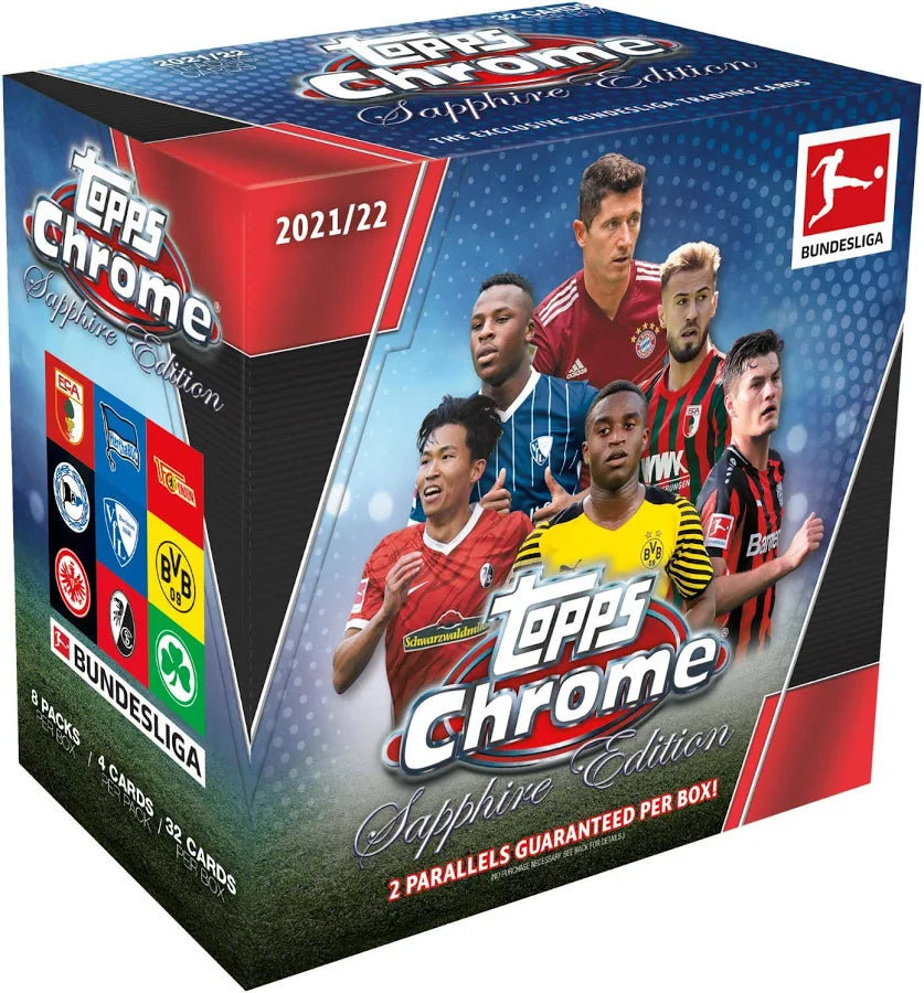 2021-22 TOPPS Chrome Sapphire Edition Bundesliga Soccer Hobby Box RTB CASE BREAK
